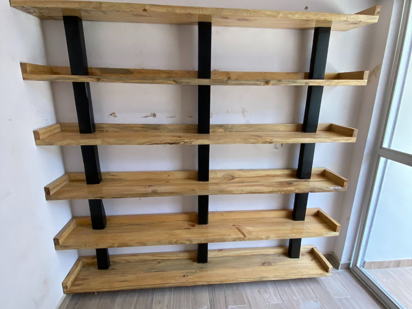 pine wood book shelf