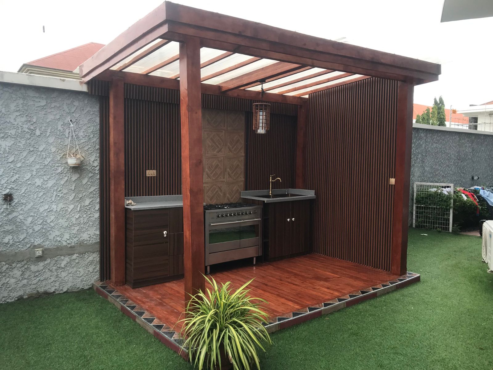 kitchen pergola
