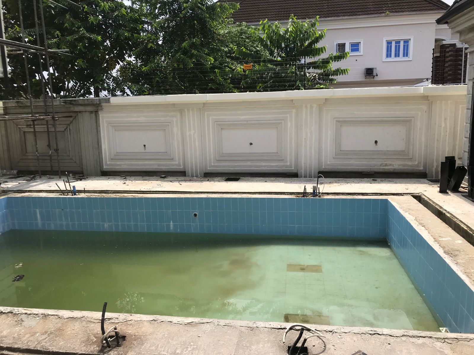 poolside pergola